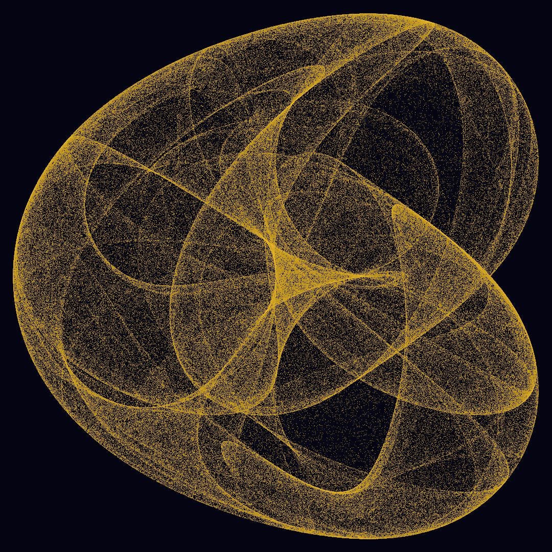 De Jong Attractor Seamless Loop — Mathematical Animation
