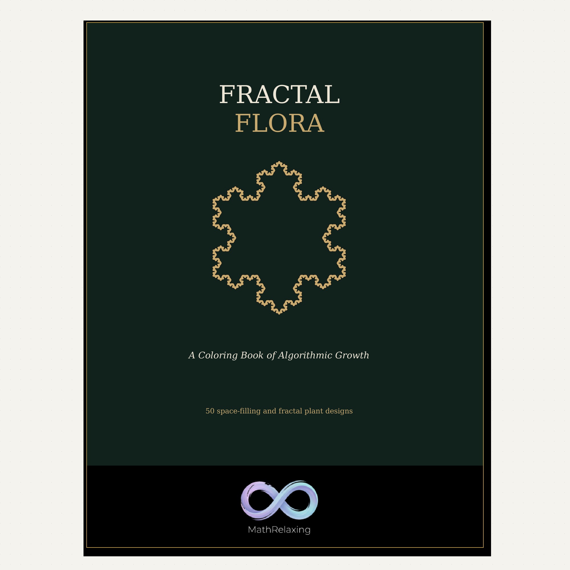 Fractal Flora — Printable Coloring Book (PDF)