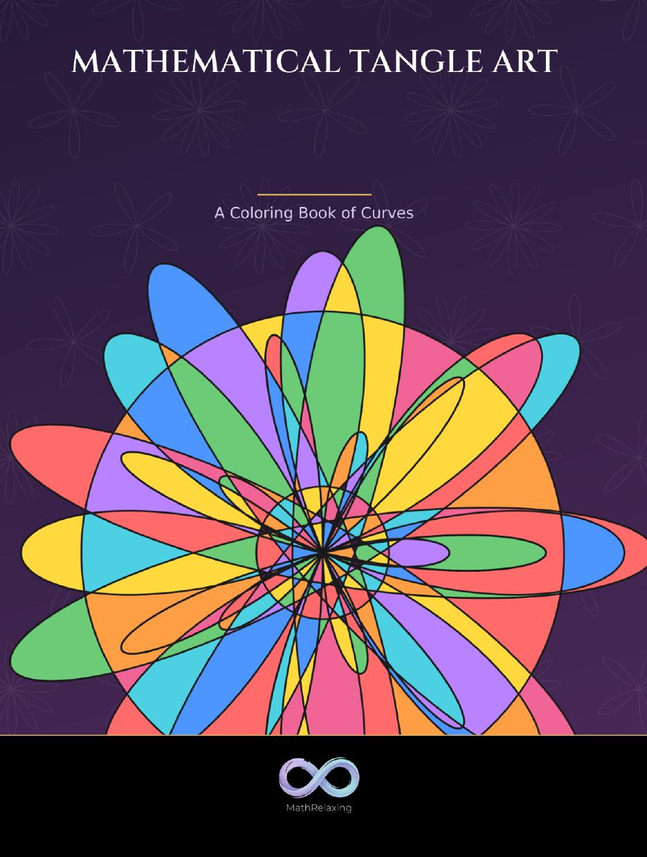 Mathematical Tangle Art — Printable Coloring Book (PDF)
