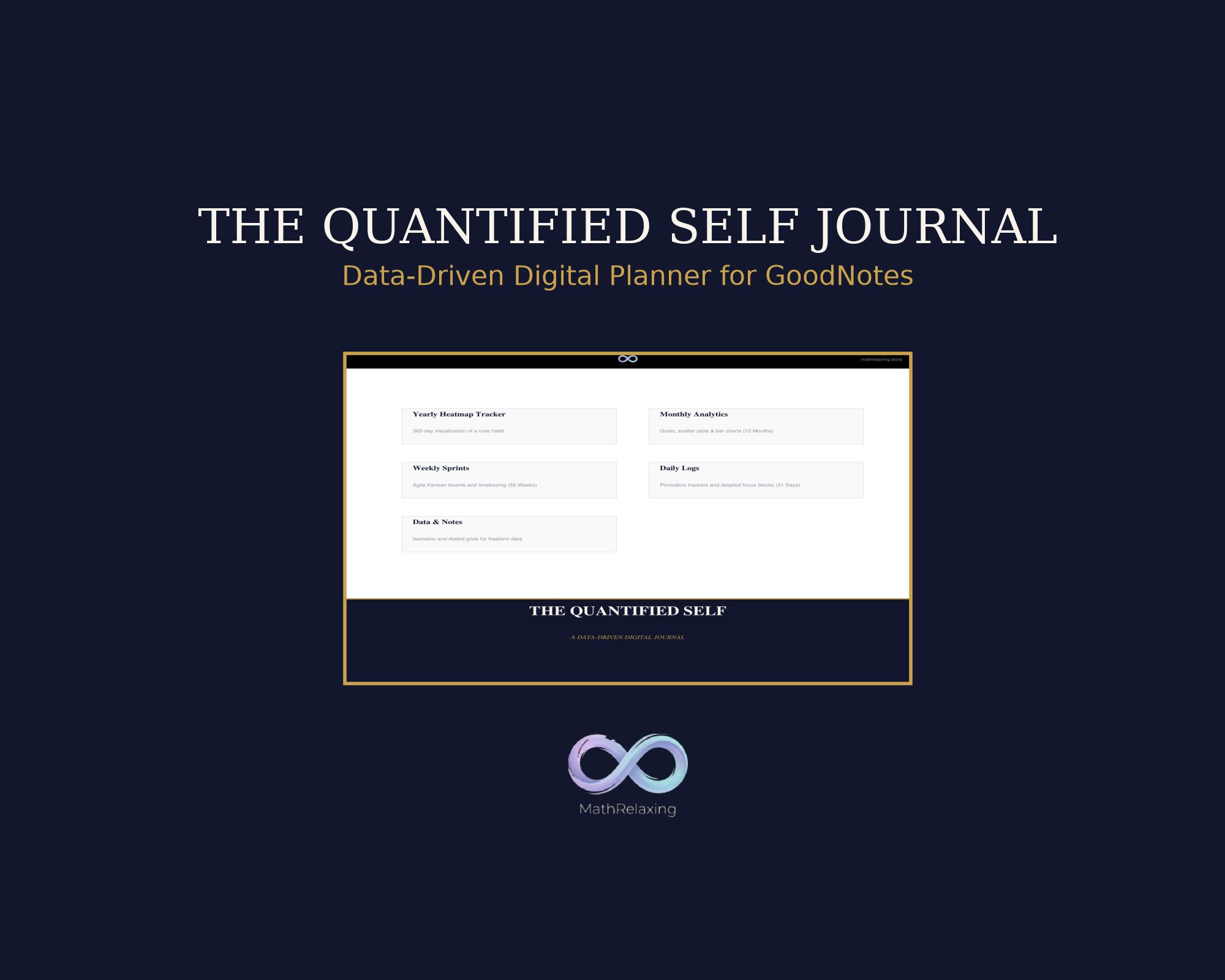 The Quantified Self Journal — Digital Data Planner (GoodNotes/Notability)