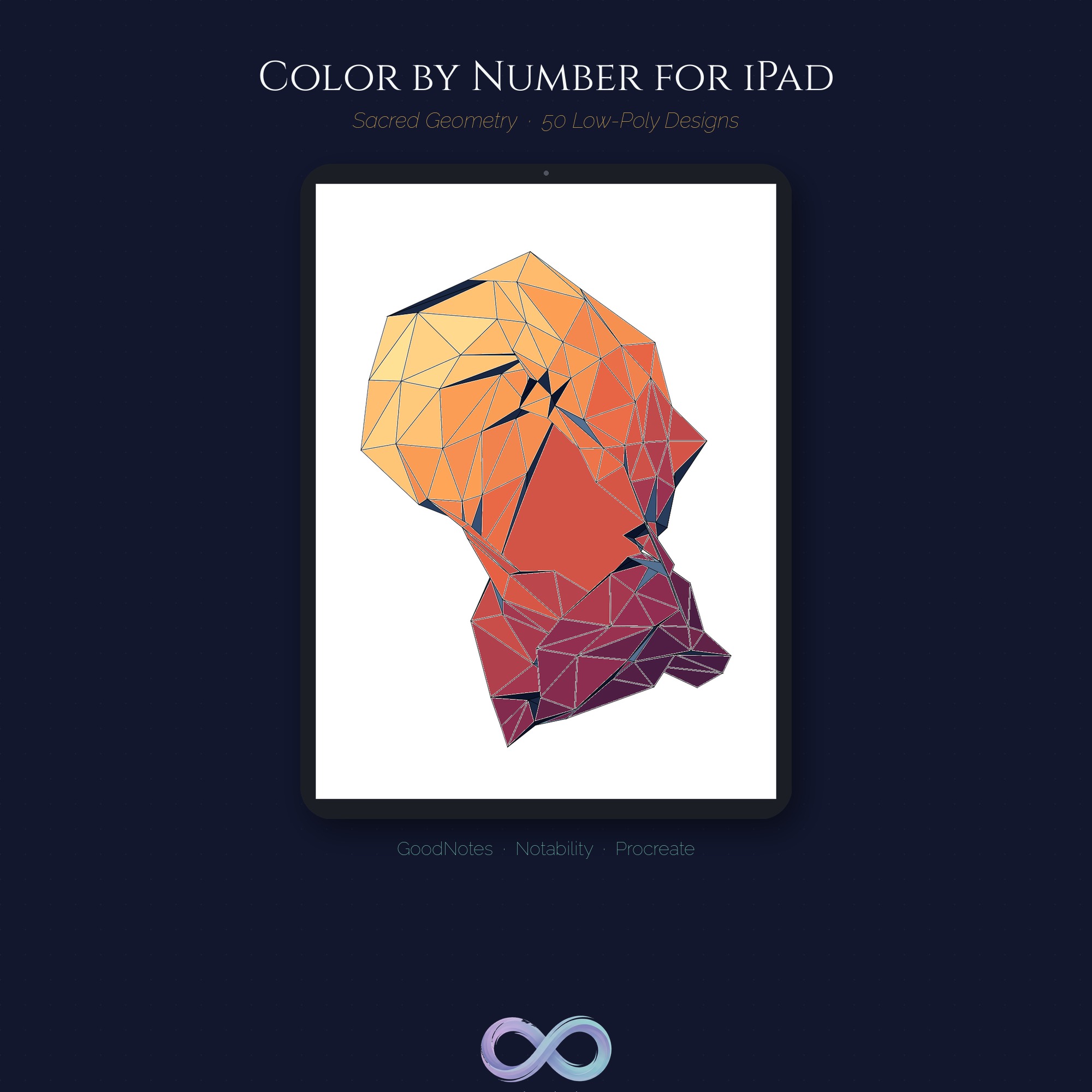 Sacred Geometry — iPad Coloring Bundle (GoodNotes · Procreate)