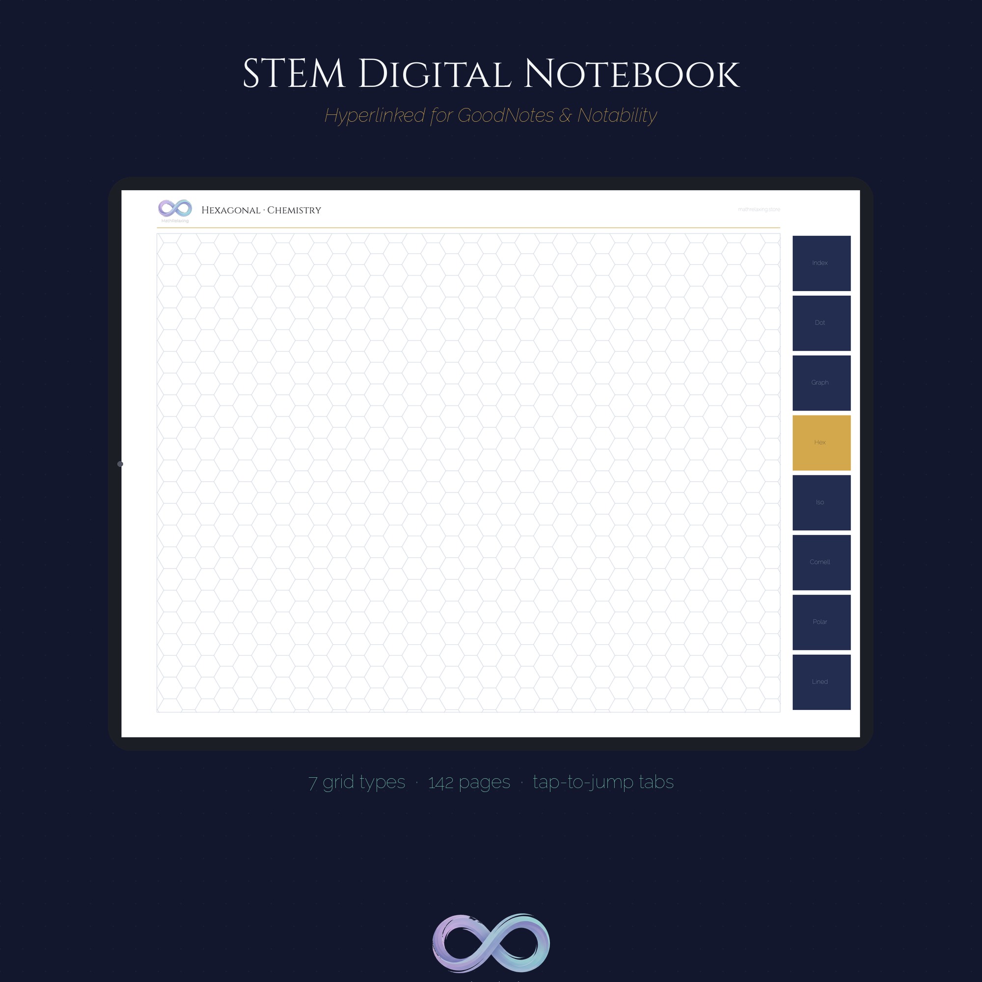 STEM Digital Notebook — 142 Pages (GoodNotes · Notability)