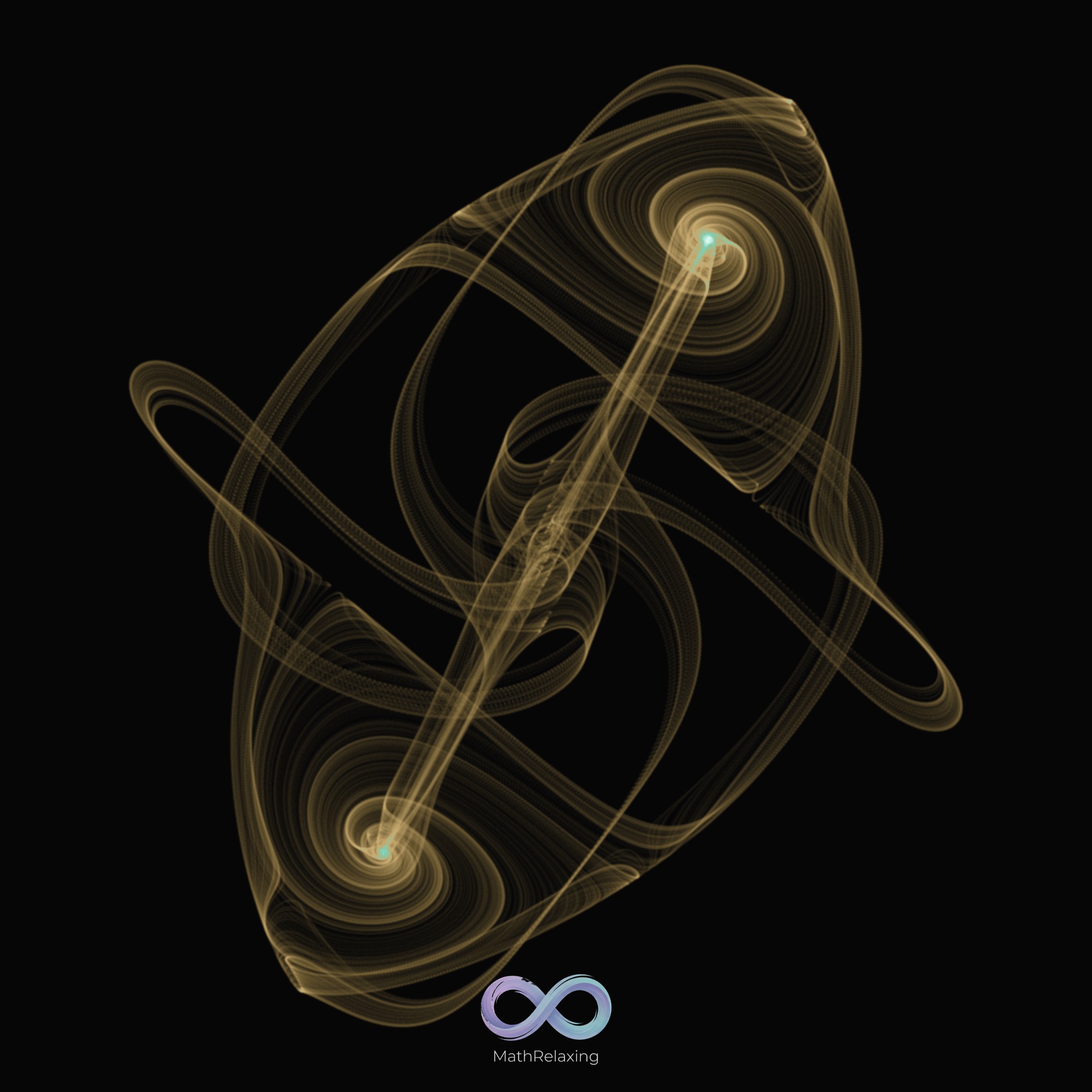 Thomas Attractor — Seamless Loop Animation (MP4)