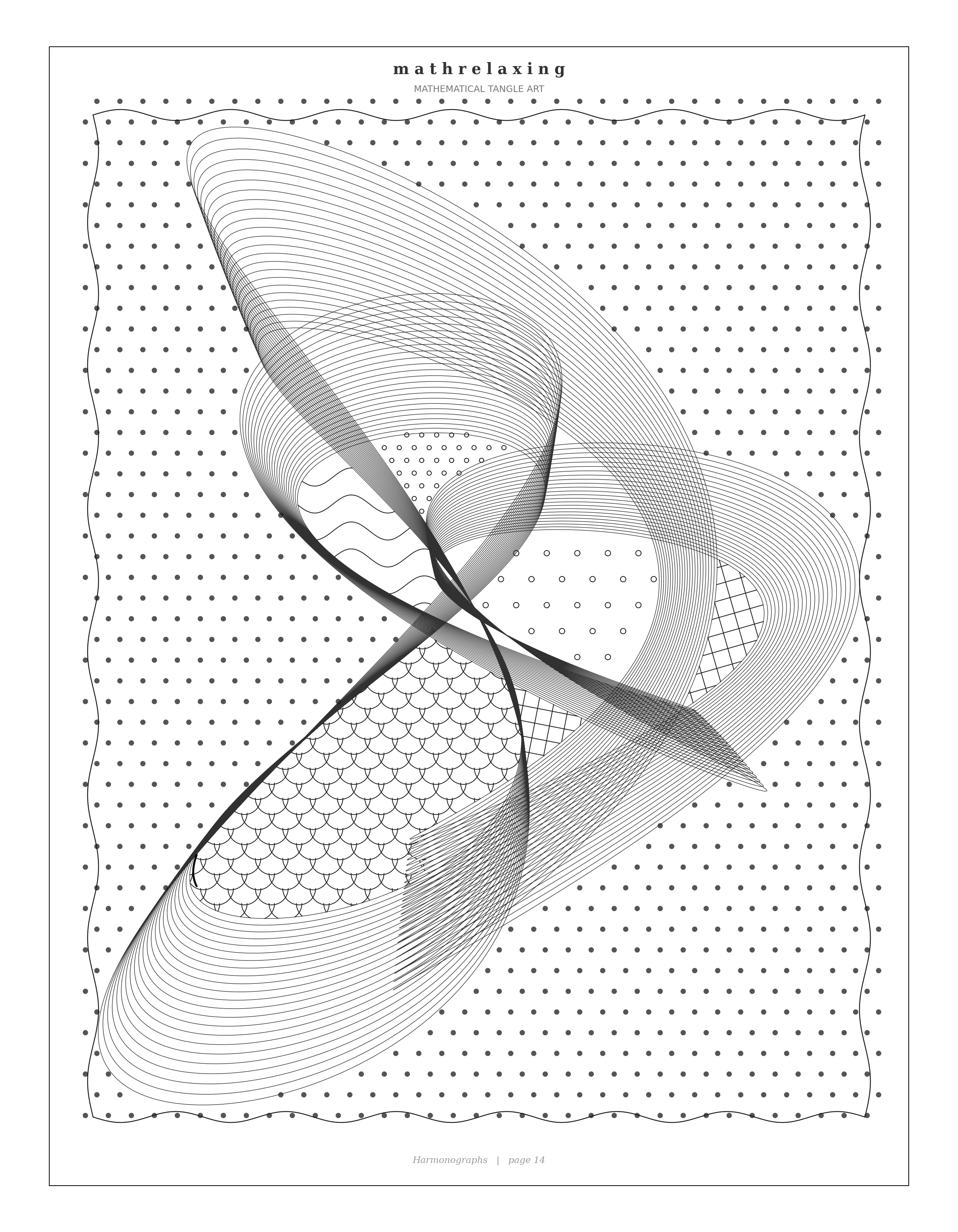 Harmonograph coloring page 14