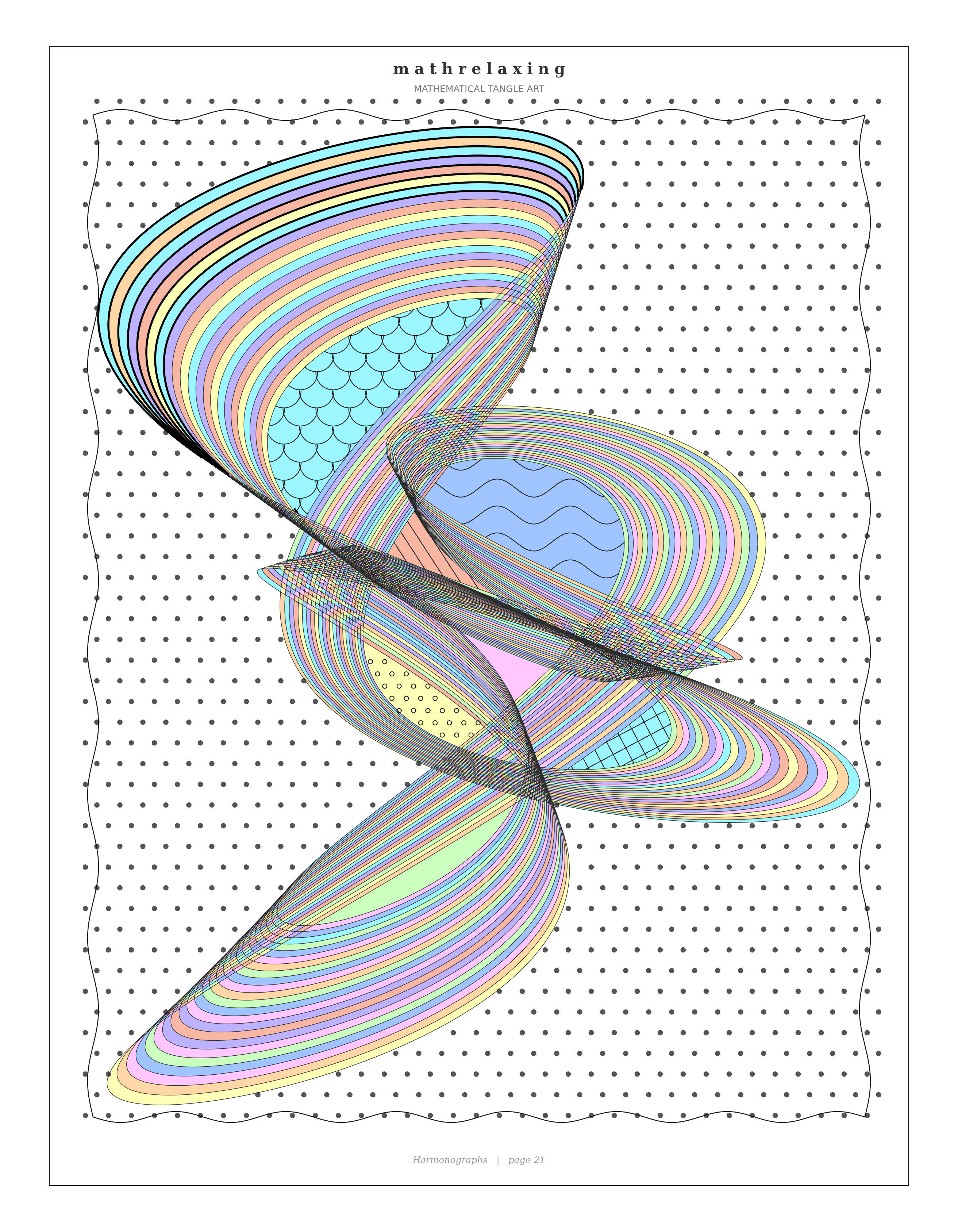 Harmonograph colored sample