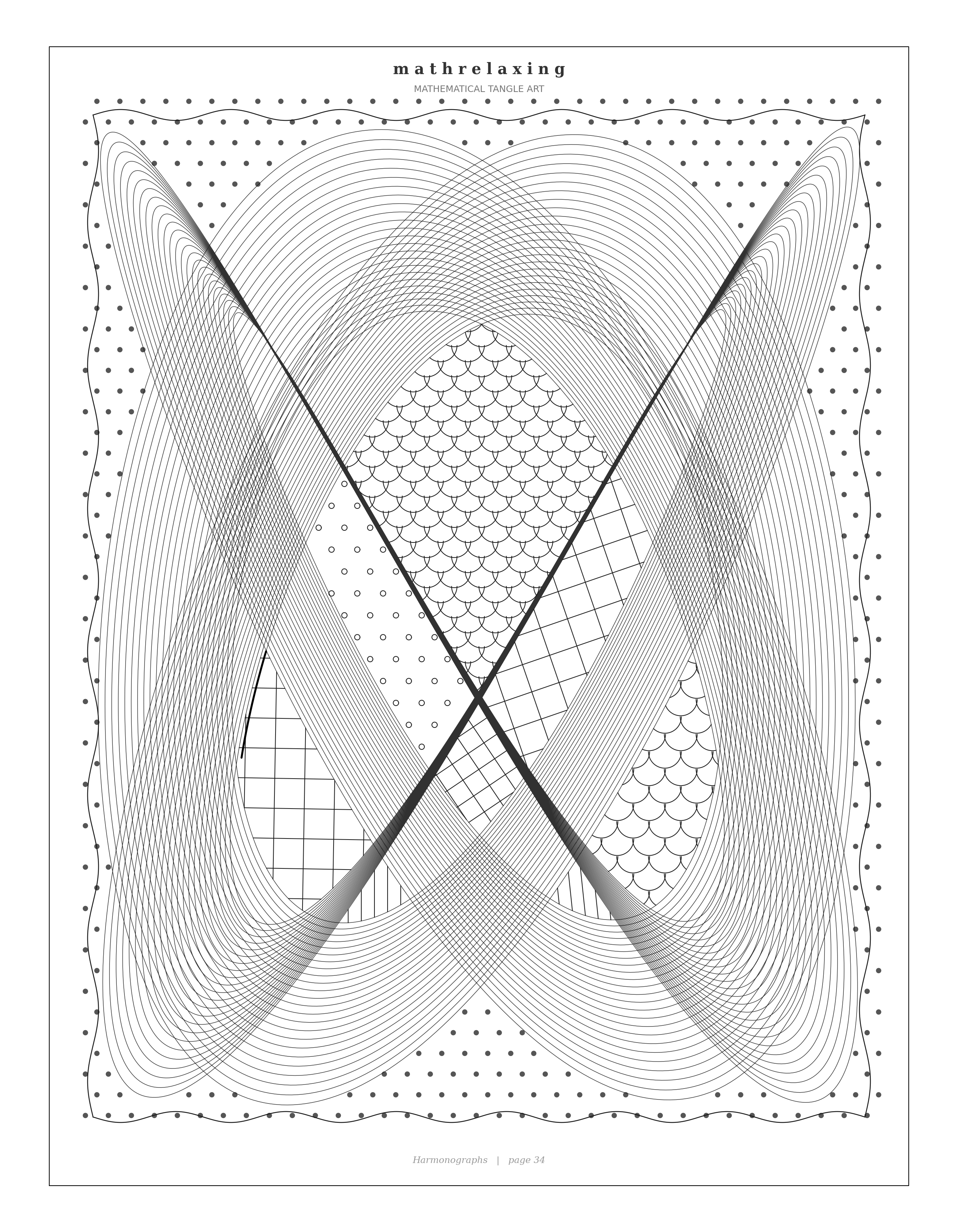 Harmonograph coloring page 34