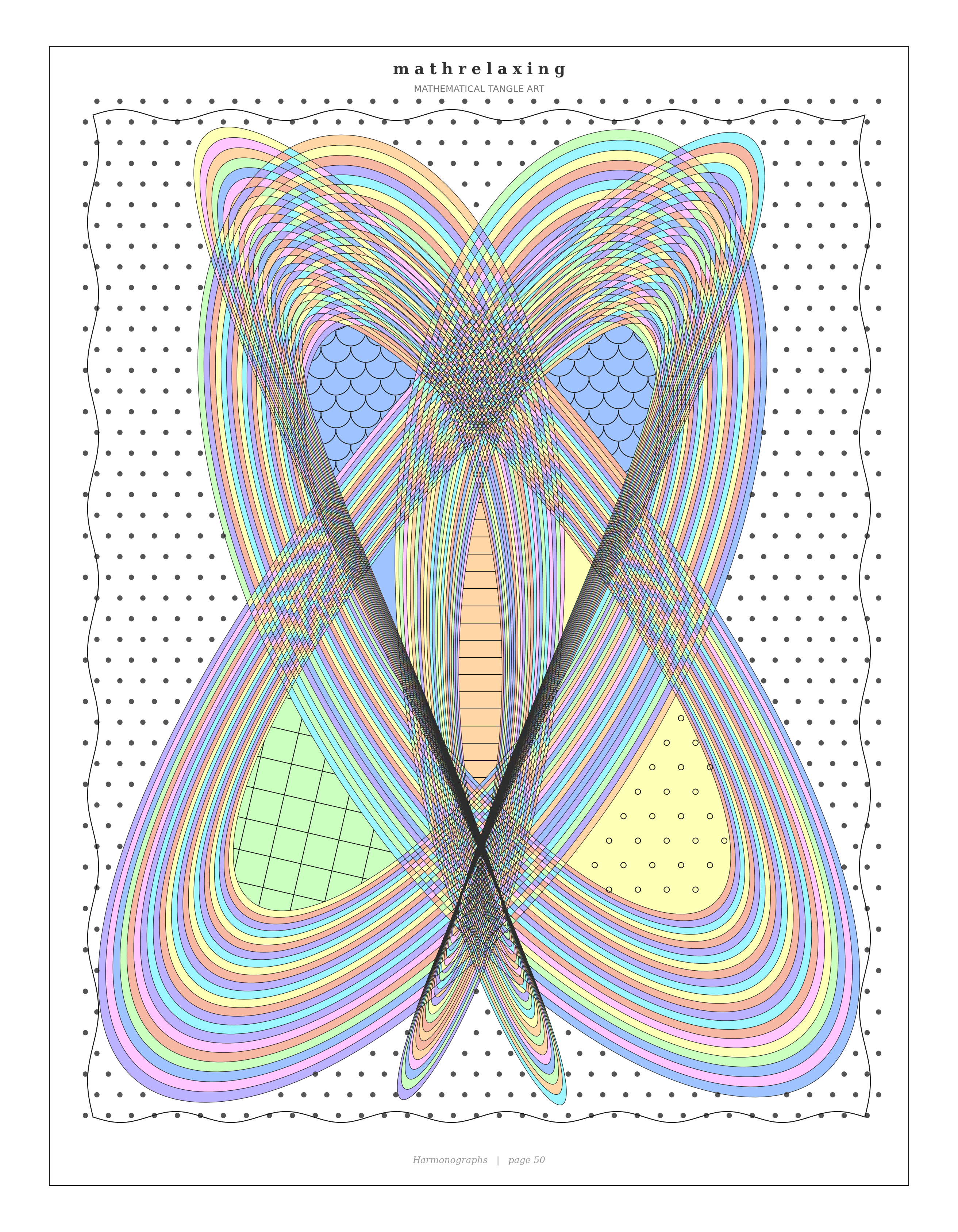 Harmonograph colored sample 50
