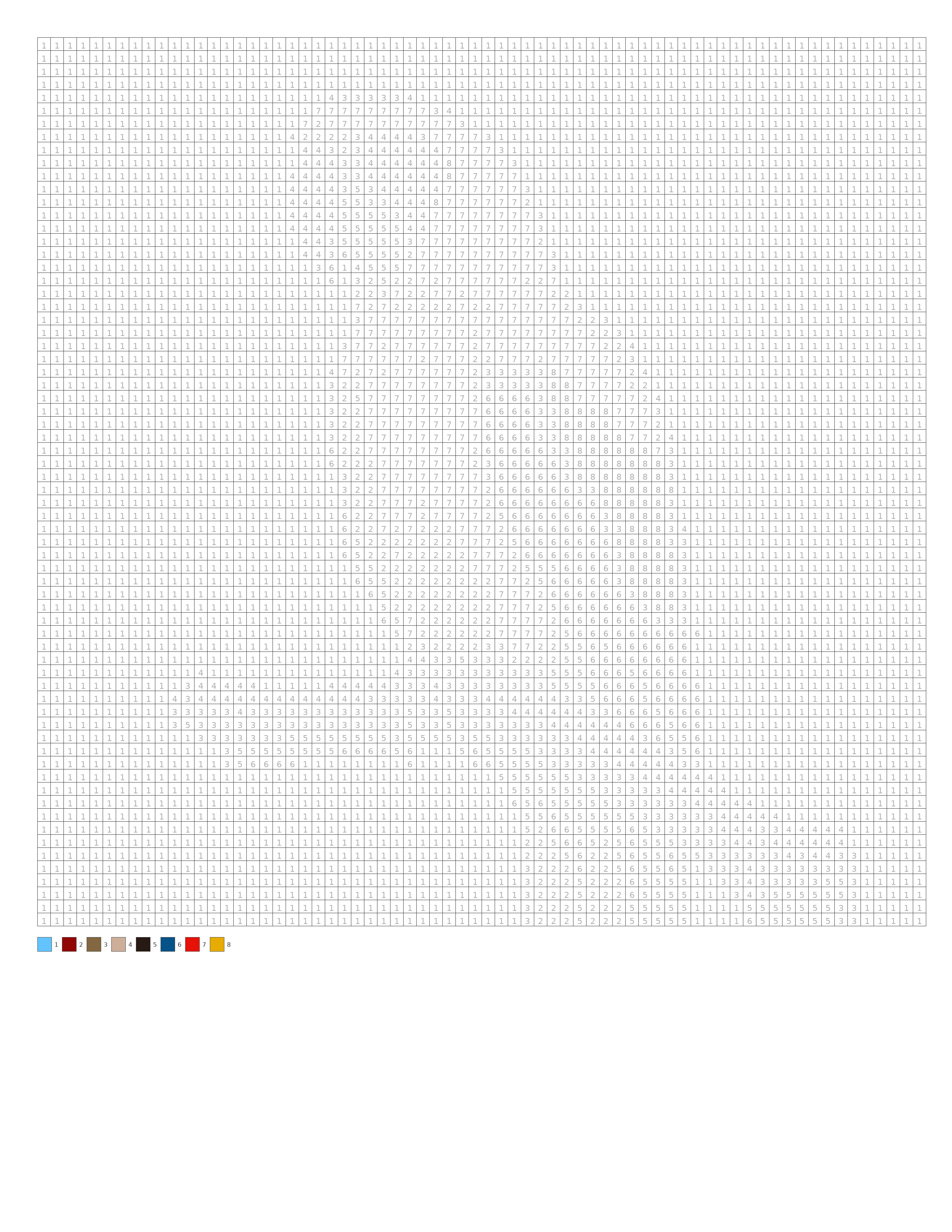 8-color coloring page