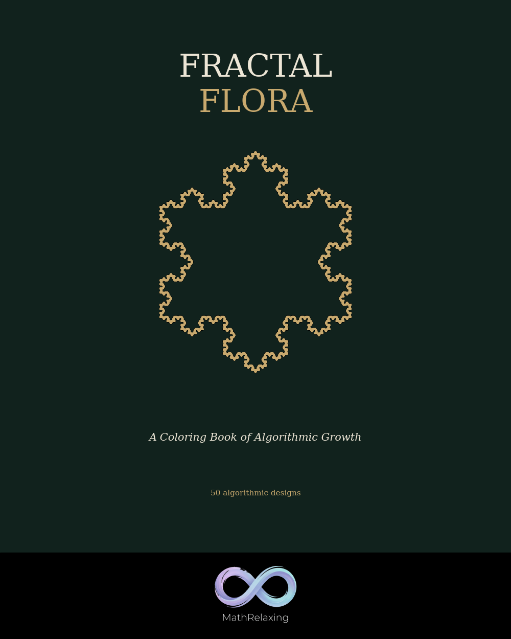 Fractal Flora coloring book cover
